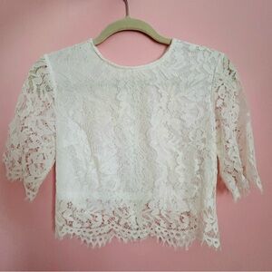 Women's White lace Blouse